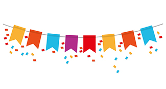 colorful party banner